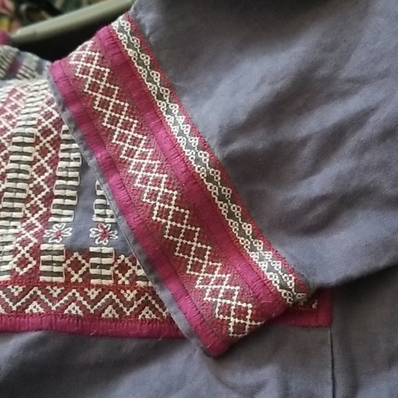 Cabi 996 embroidered linen tunic m - Picture 6 of 6